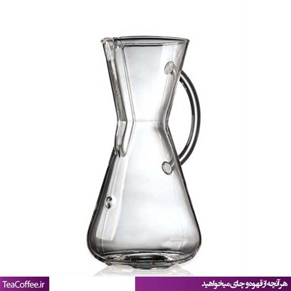 قهوه ساز کمکس ۳ کاپ دسته شیشه ای