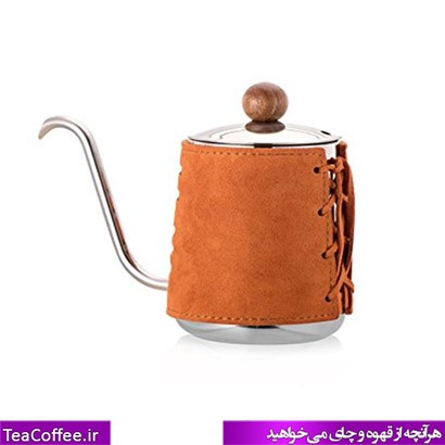 کتل گردن‌غازی بی‌دسته چرم‌دوزی‌شده دیگو