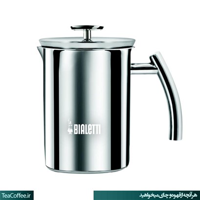کف شیر ساز بیالتی مدل کاپوچینو استیل نیم لیتری